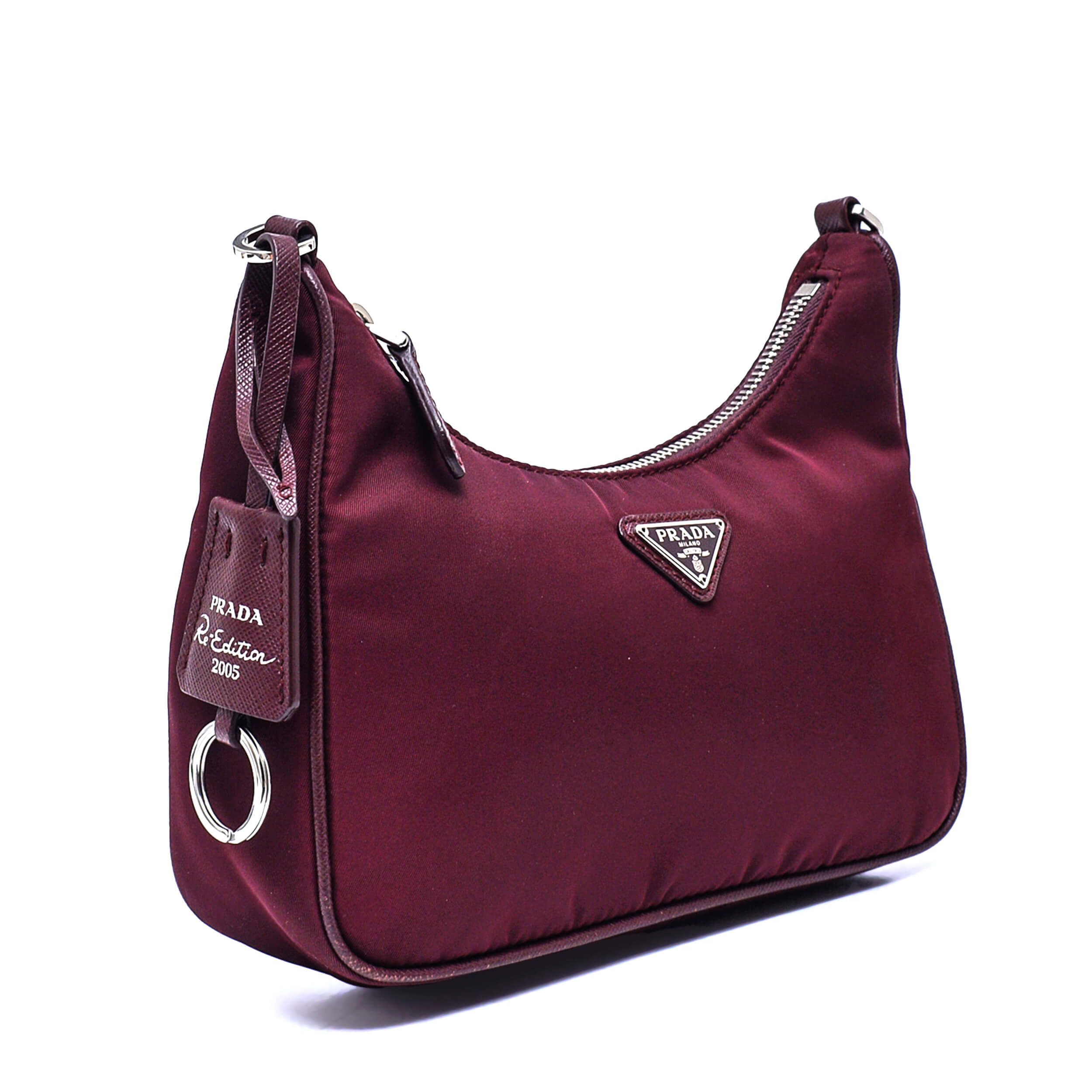 Prada - Burgundy Nylon Re/Edition 2005 Shoulder Bag